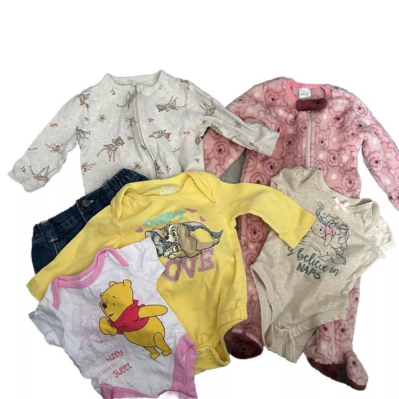 Disney Other - Baby Girl Disney Lot Mixed Sizes Newborn 0-3 3-6 9-12 Months